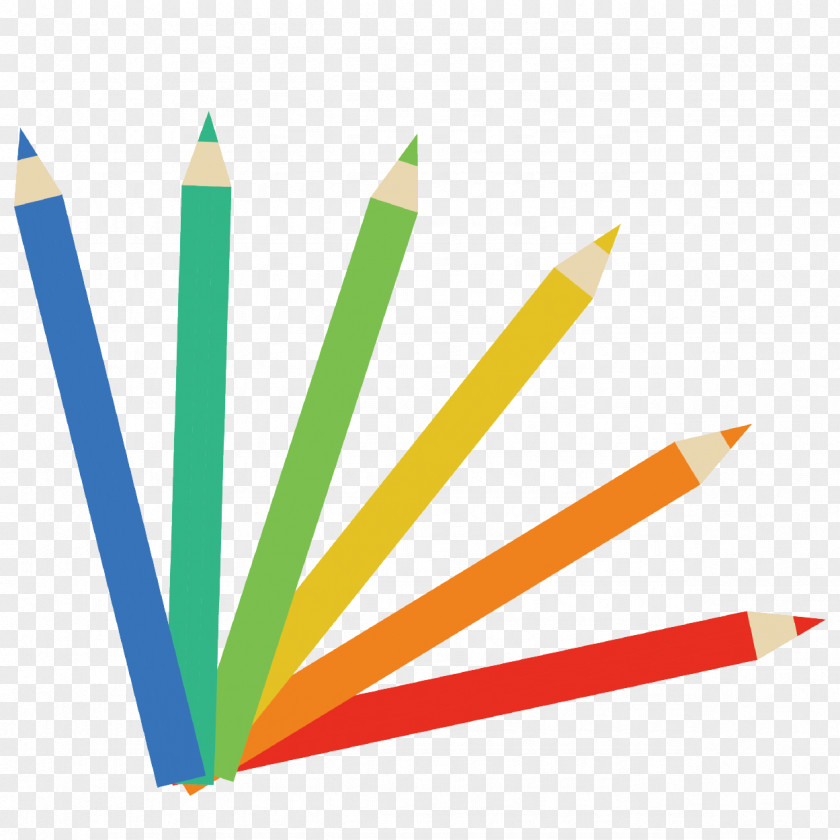 Pencil Colored Illustrator Stationery PNG