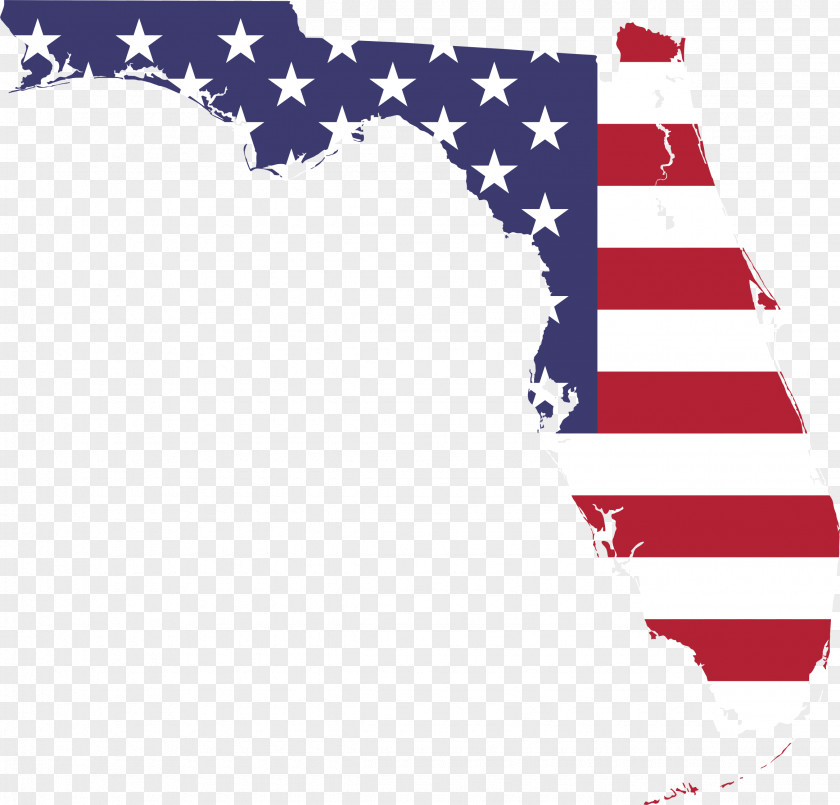 USA Flag Of Florida The United States Map PNG