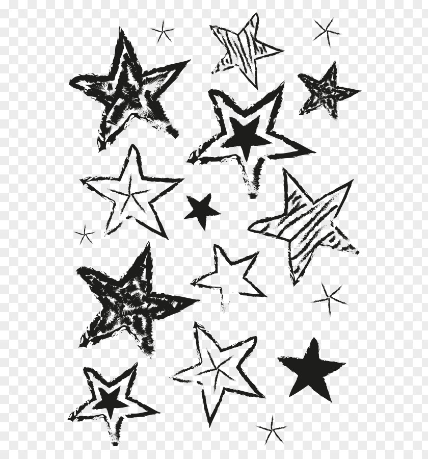 Watercolor Star Paper Top Fashion PNG