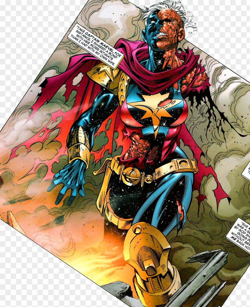 Captain Marvel America Iron Man Thanos Comics PNG