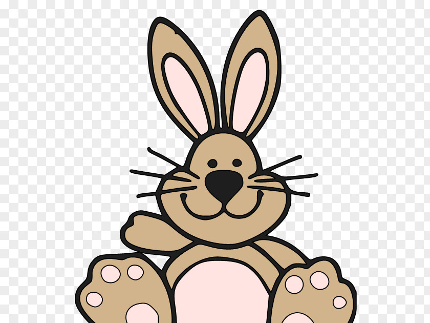 Coloring Book Animal Figure Easter Bunny Background PNG