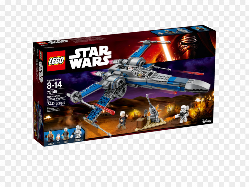 Star Wars Poe Dameron LEGO 75149 Resistance X-Wing Fighter Lego X-wing Starfighter PNG