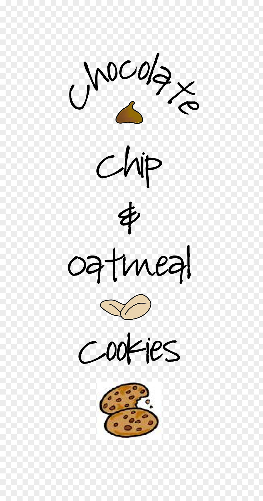 Cookies Labels Chocolate Chip Cookie Calligraphy Line Font PNG
