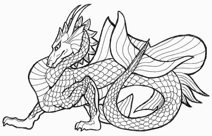 Dragon Images For Kids Coloring Book Chinese Child Mandala PNG