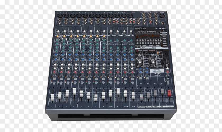 Microphone Audio Mixers Yamaha EMX5016CF Monaural Stereophonic Sound PNG