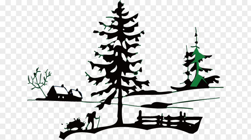 Creative Winter Snow Landscape Free Content Clip Art PNG