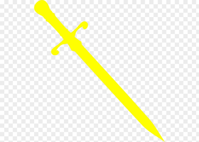 Dagger Weapon Yellow Royalty-free Sword Clip Art PNG