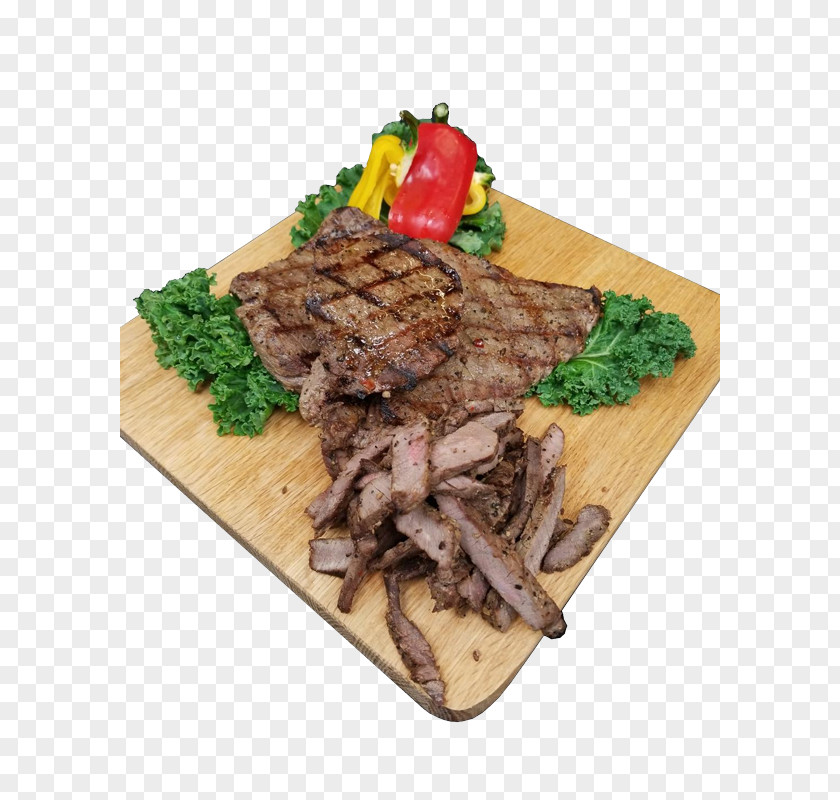 Grilled Beef Steak PREP'D Pancake Cooking Recipe PNG