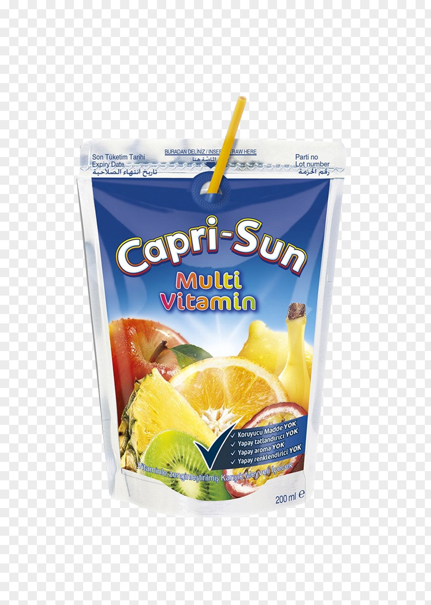 Juice Orange Capri Sun Strawberry Drink PNG