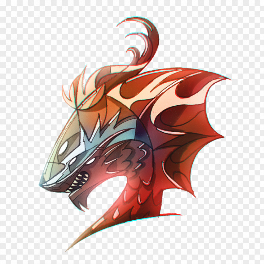 Red Dragon Illustration PNG