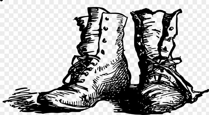 Boot Combat Shoe Cowboy Wellington PNG