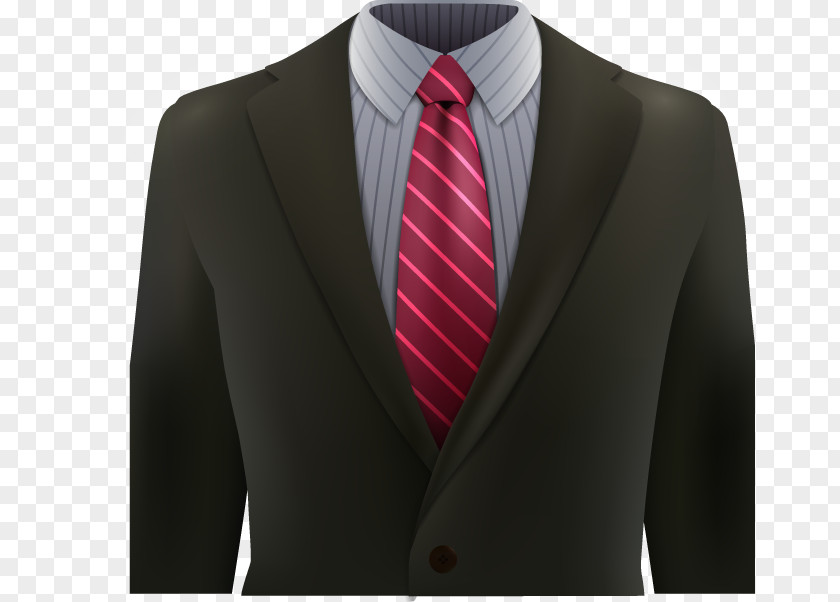 Decorative Red Striped Tie Men's Suits Tuxedo Suit Formal Wear Necktie PNG
