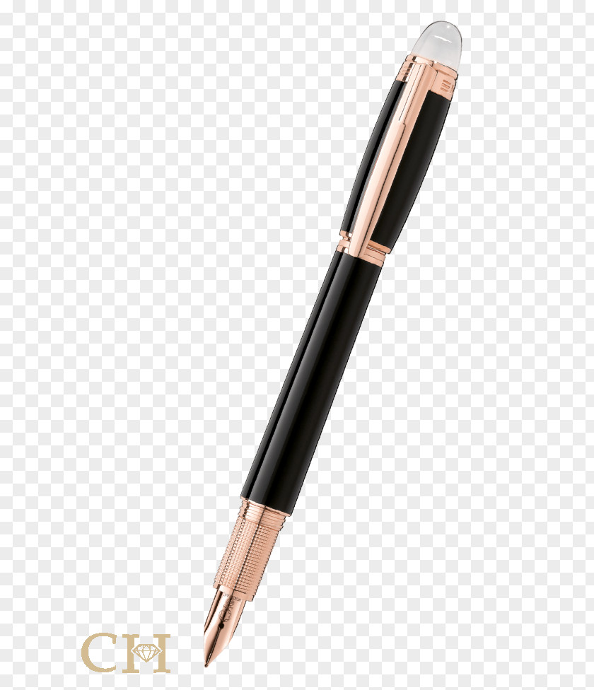 Dr. Floating Cap Ballpoint Pen Fountain Montblanc Plating Resin PNG