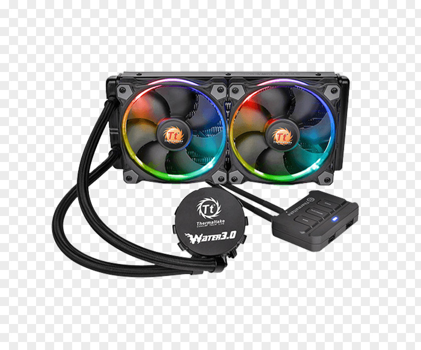 Fan Computer System Cooling Parts RGB Color Model Thermaltake Water PNG