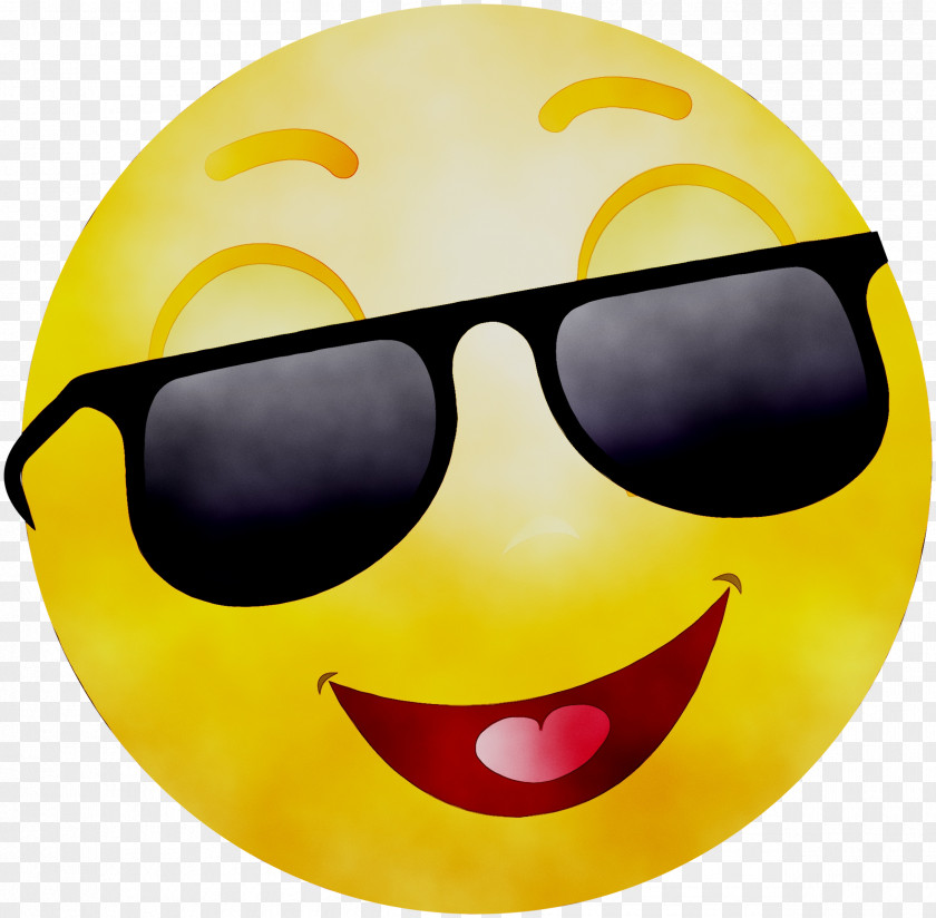 Goggles Smiley Sunglasses Yellow PNG
