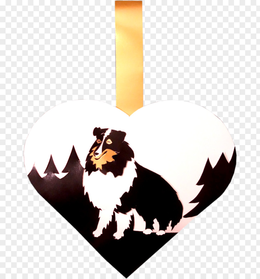 Shetland Sheepdog Cat Scotch Collie Old English Pleated Christmas Hearts PNG