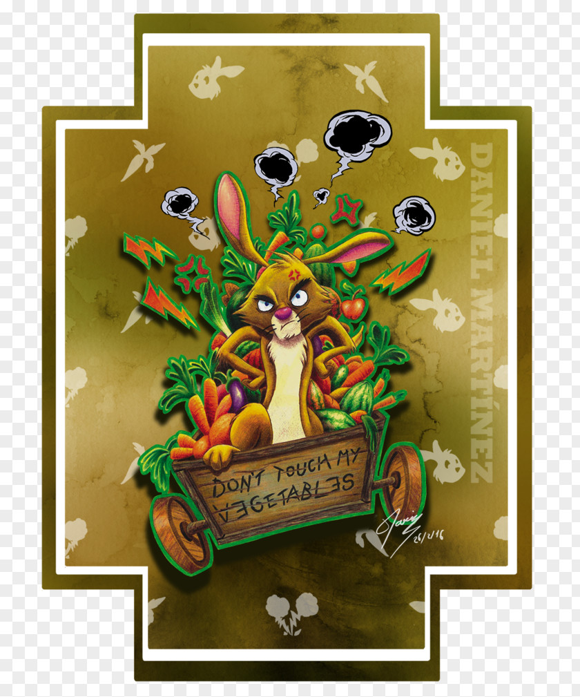 Watercolour Rabbit Cartoon Recreation Font PNG
