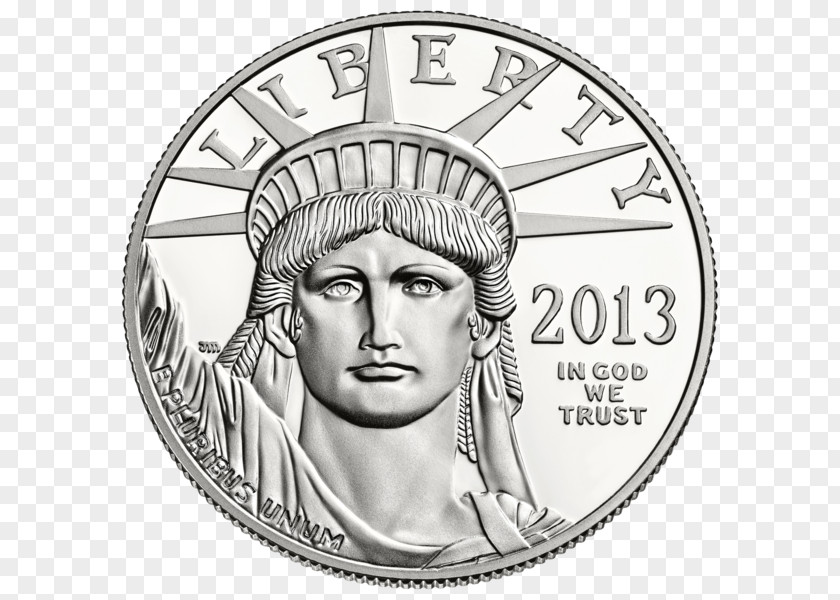Eagle American Platinum Bullion Coin PNG
