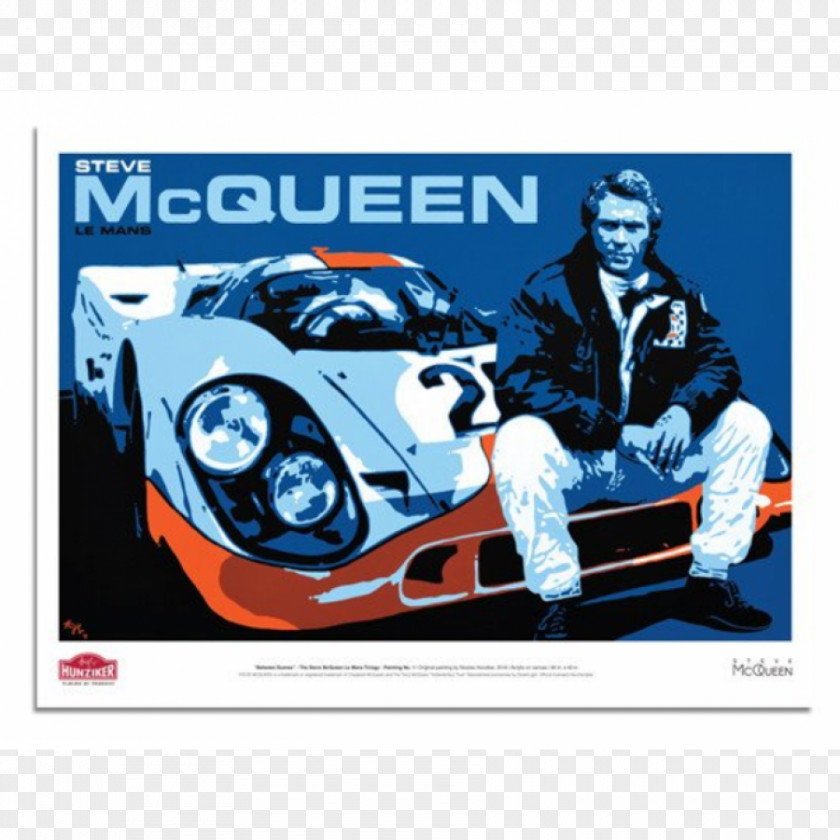 Steve McQueen Hollywood Actor 1970 24 Hours Of Le Mans Film Poster PNG