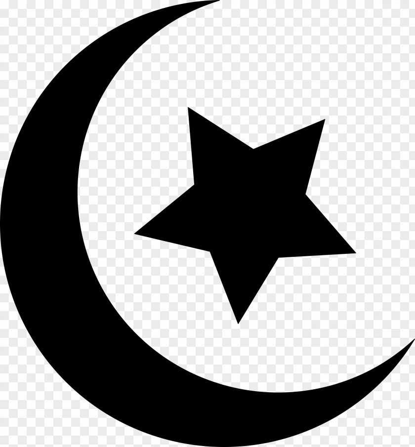 Ancient Islam Star And Crescent Symbol Clip Art PNG
