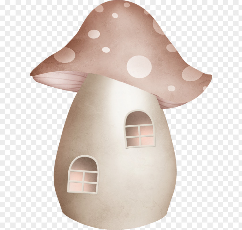 Simple Mushroom Hut Clip Art PNG