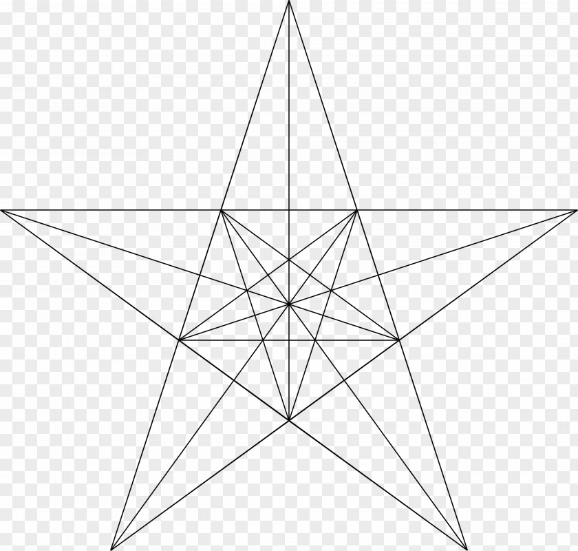 String Lights Star Drawing Geometry Triangle PNG