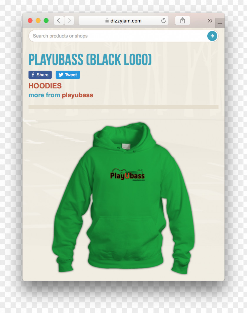 T-shirt Hoodie Green Color PNG