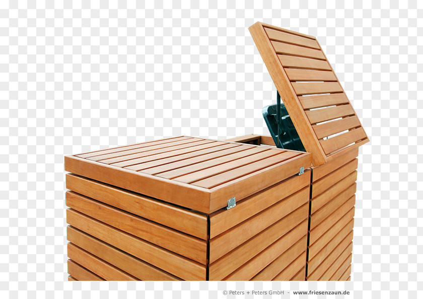 Wood Mülltonnenbox Wheelie Bin Concrete Design PNG