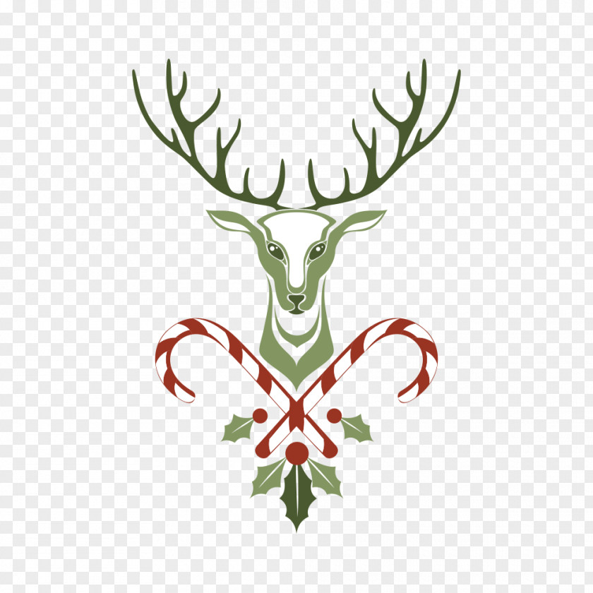 Christmas Deer Wall Decal Sticker PNG