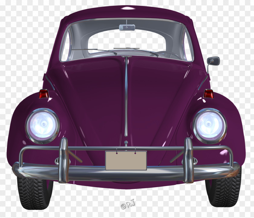 Volkswagen Beetle Antique Car Type 14A PNG