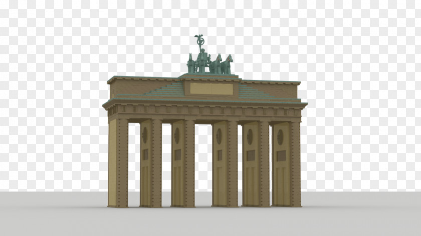 Brandenburg Gate Facade Classical Architecture PNG