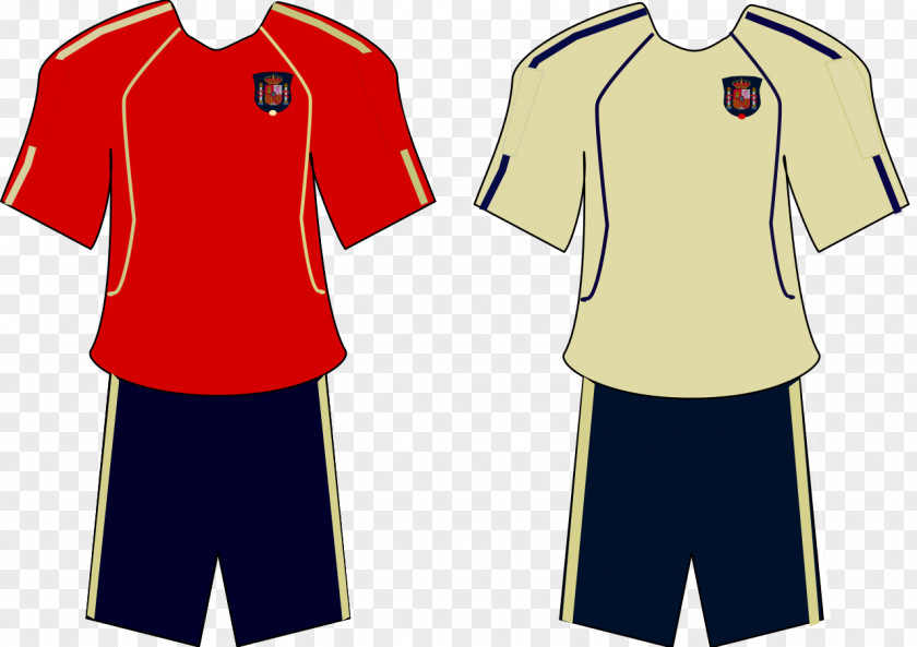 Football Jersey Spain National Team Dream League Soccer T-shirt PNG