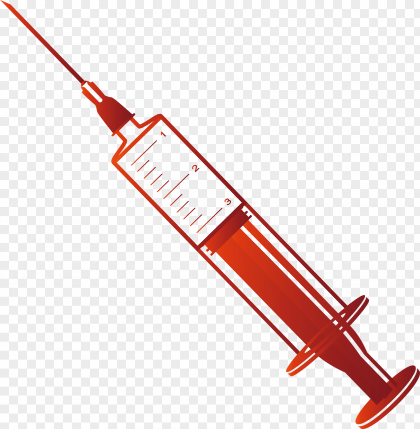 Red Syringe Gules PNG