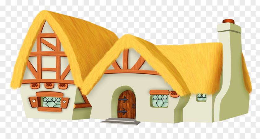 Two Houses Snow White Clip Art PNG