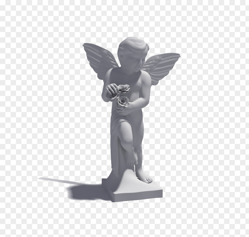 Angel Sculpture 3D Modeling Computer Graphics Texture Mapping .3ds PNG