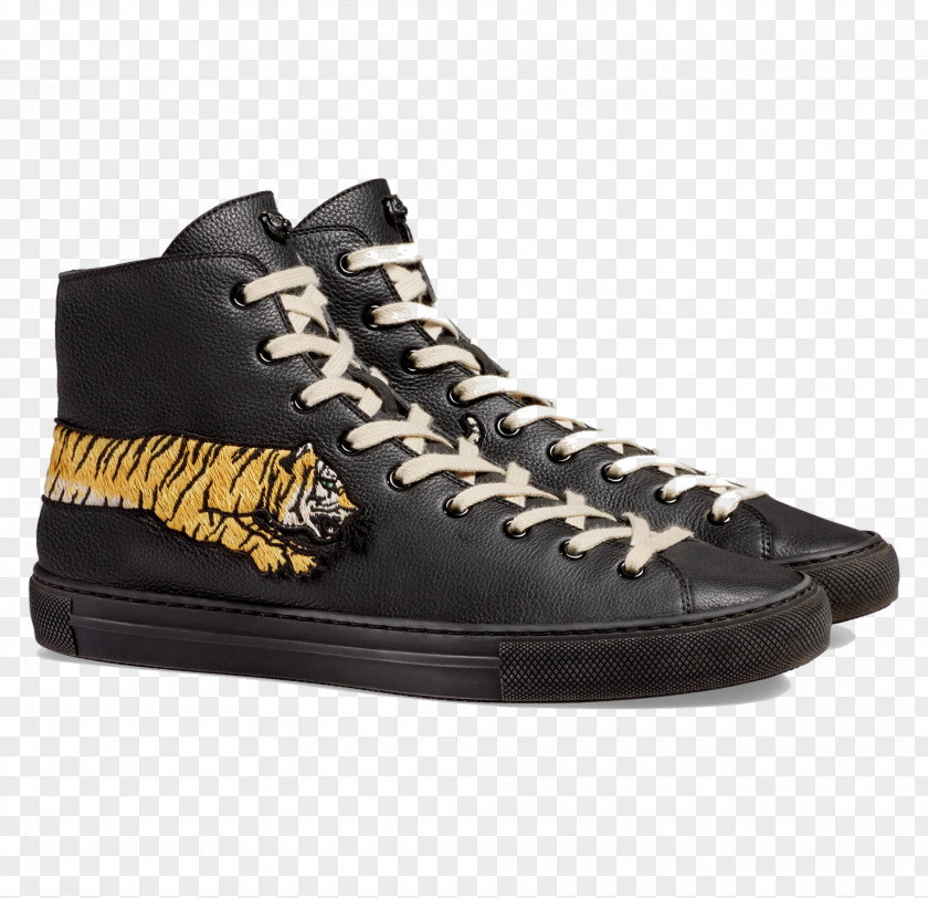 Belt High-top Gucci Sneakers Leather Shoe PNG