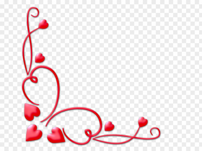 Corner Borders And Frames Valentine's Day Picture Clip Art PNG
