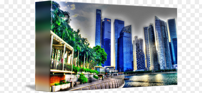 Singapore City Mixed-use Urban Design Water Desktop Wallpaper Cityscape PNG