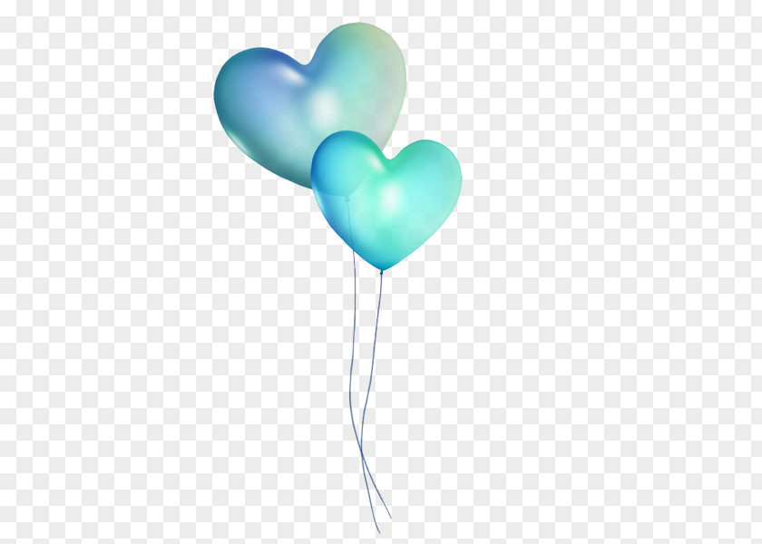 Blue Heart-shaped Balloons Balloon Heart Birthday PNG