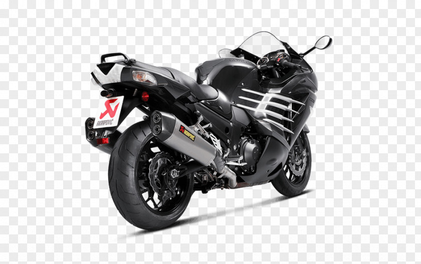 Car Exhaust System Kawasaki Ninja ZX-14 Motorcycle Akrapovič PNG