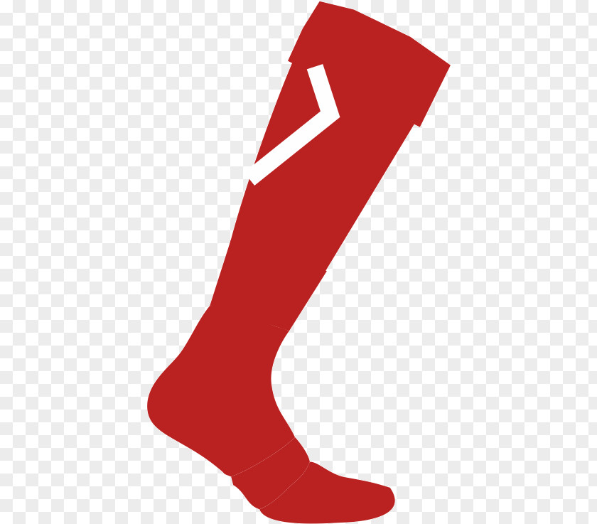 Carmine Sock Red Background PNG