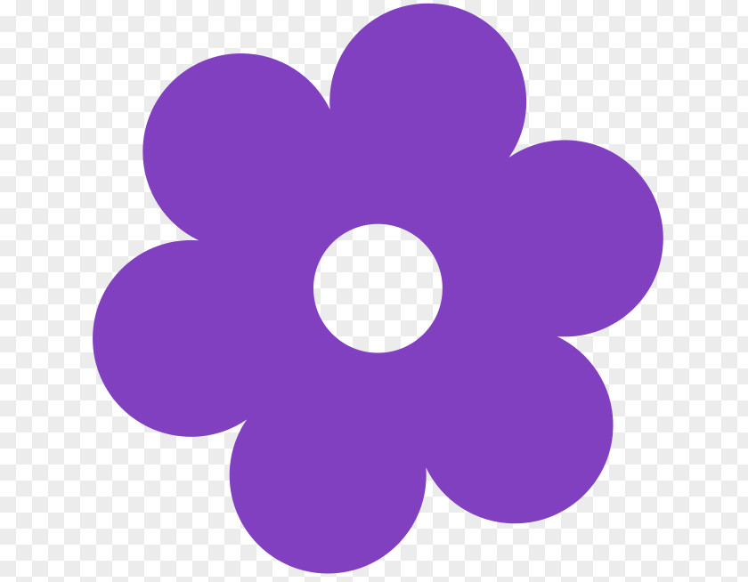 Purple Flower Icons Clip Art Openclipart Free Content Petal PNG