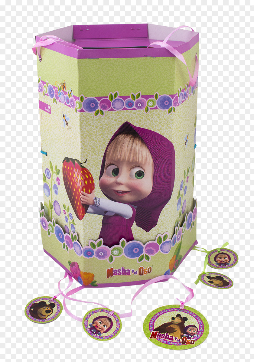 Birthday Masha And The Bear Piñata PNG