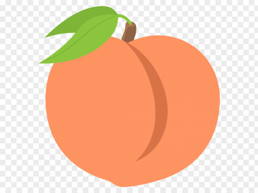 Clip Art Peach Fruit Emoji Aubergines PNG
