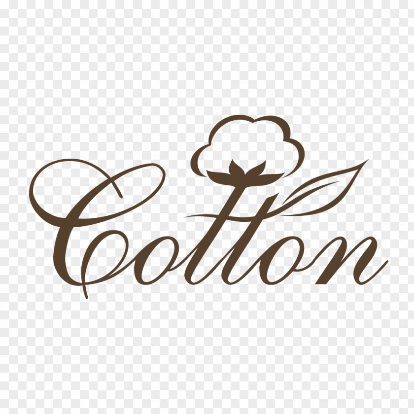 Cotton Logo Brand Clip Art Font Line PNG