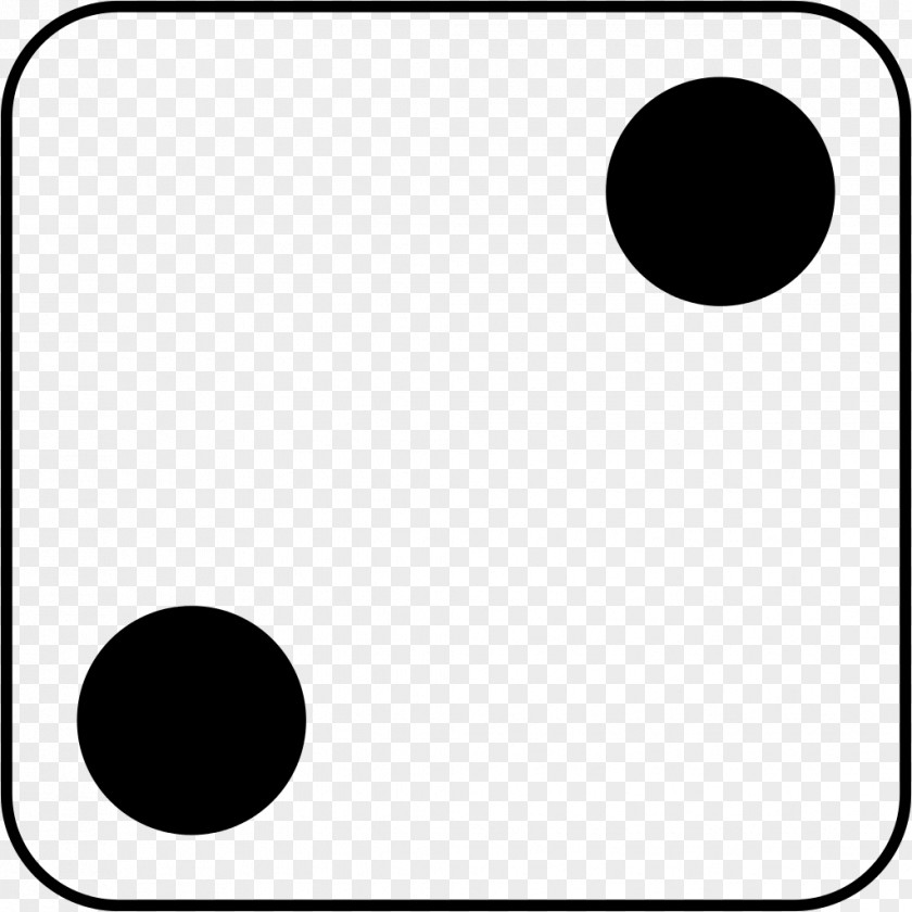Dice Black And White Number Clip Art PNG