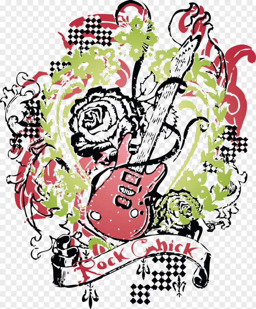 Electric Guitar T-shirt Royalty-free Clip Art PNG