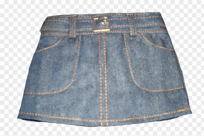 Jeans Denim Pocket Skirt Shorts PNG