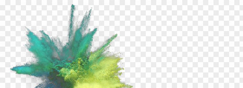 Paint Splashed Effect Green Dust PNG