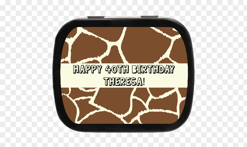 Pattern Brown Giraffe Leopard Cheetah Birthday Image PNG